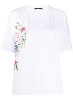 Mr & Mrs Italy футболка с V-образным вырезом и цветочным принтом