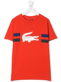 Lacoste Kids футболка с принтом