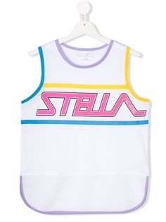 Stella McCartney Kids спортивный топ с логотипом