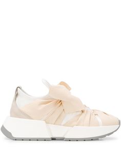 MM6 Maison Margiela кроссовки на платформе с бантом