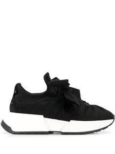 MM6 Maison Margiela кроссовки на платформе с бантом