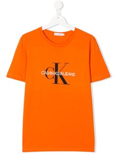 Calvin Klein Kids футболка с круглым вырезом и логотипом