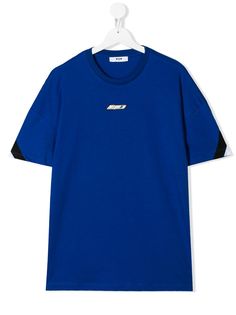 Msgm Kids футболка с нашивкой-логотипом