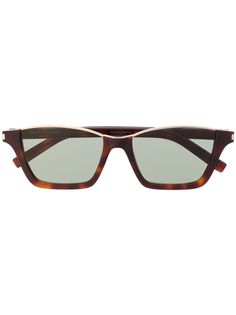 Saint Laurent Eyewear солнцезащитные очки в оправе кошачий глаз