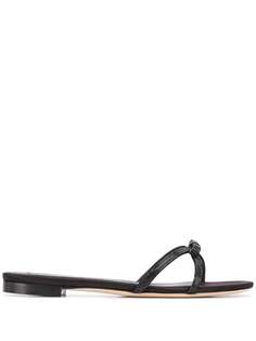 Marco De Vincenzo шлепанцы со стразами