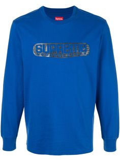 Supreme футболка с длинными рукавами