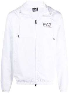Ea7 Emporio Armani куртка с капюшоном и логотипом