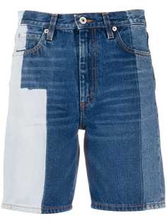 Heron Preston джинсовые шорты в стиле колор-блок