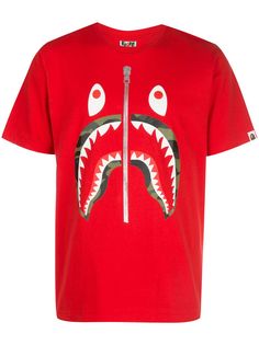 BAPE футболка с принтом