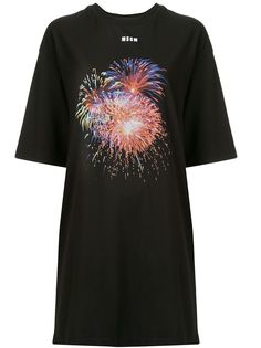 MSGM платье-футболка Fireworks
