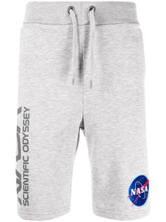 Alpha Industries drawstring Nasa logo shorts