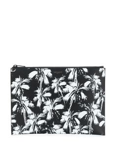 Saint Laurent клатч с принтом