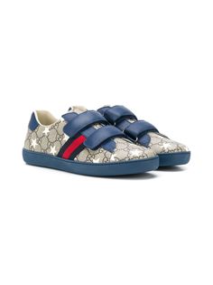 Gucci Kids кеды Ace GG на липучках