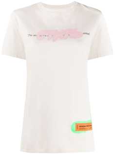 Heron Preston футболка с логотипом и принтом граффити