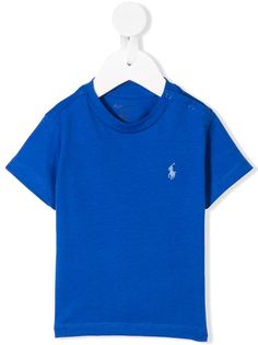 Ralph Lauren Kids футболка с вышитым логотипом