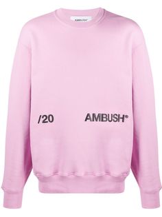 AMBUSH свитер с круглым вырезом и логотипом