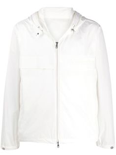 Moncler пуховик с капюшоном и логотипом
