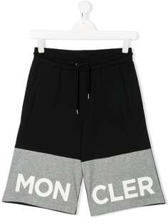 Moncler Kids шорты с логотипом