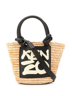 Kenzo сумка-тоут с нашивкой-логотипом