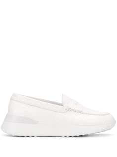 Tods лоферы на платформе с тиснением под кожу крокодила Tod’S