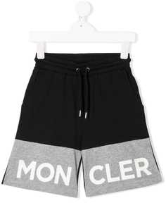 Moncler Kids шорты с кулиской и вставками