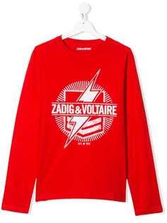 Zadig & Voltaire Kids толстовка Kita с графичным принтом