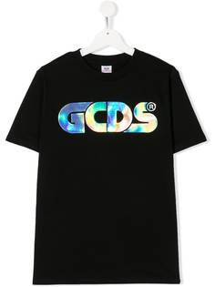Gcds Kids футболка с логотипом металлик