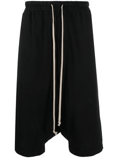 Rick Owens DRKSHDW спортивные шорты с низким шаговым швом