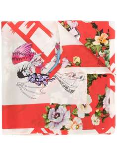 Preen By Thornton Bregazzi шарф Ritsuko с принтом