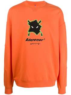 Ader Error graphic-print crew neck sweatshirt