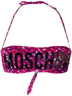 Moschino лиф бикини с логотипом