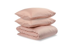 Комплект постельного белья полутораспальный essential (tkano) розовый 150x1x200 см.
