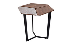 Столик журнальный (garda decor) коричневый 50x55x50 см.