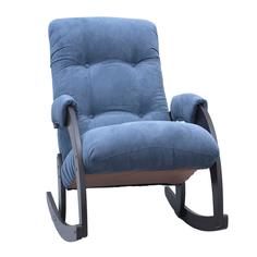 Кресло-качалка verona в синем цвете (комфорт) голубой 60x87x103 см. Milli