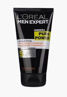 Гель для умывания LOreal Paris LOreal Men Expert Pure Power Черный уголь 150 мл