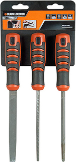 Набор из 3-х напильников Black&Decker Black+Decker