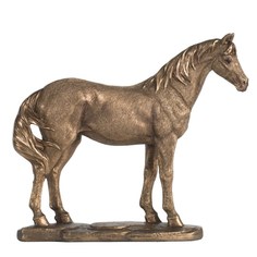 Фигурка Glasar Лошадь бронзового цвета 21x6x18см ГЛАСАР