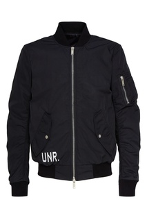 Бомбер с контрастными надписями Unravel Project