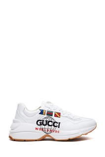 Кроссовки Rhyton с принтом Gucci Worldwide