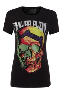 Черная футболка с черепом Philipp Plein