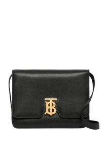 Черная сумка из зернистой кожи Burberry