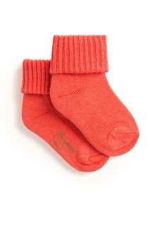 Красные носки с логотипом Bonpoint