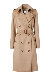 Бежевый кашемировый тренч Burberry