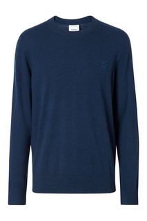 Синий кашемировый пуловер Burberry