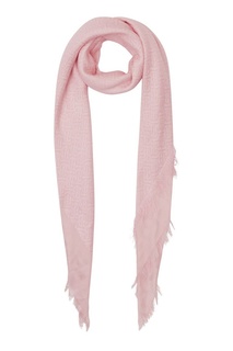 Розовый шарф с монограммами Burberry