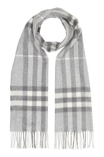Светло-серый шарф из кашемира Burberry