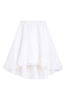 Белая юбка с оборками Bonpoint