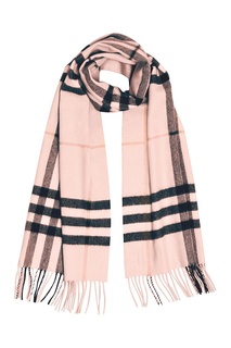 Кашемировый шарф розового цвета Burberry