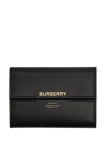 Черный бумажник с магнитной застежкой Burberry