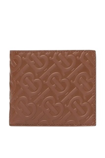 Коричневый бумажник с монограммой Burberry